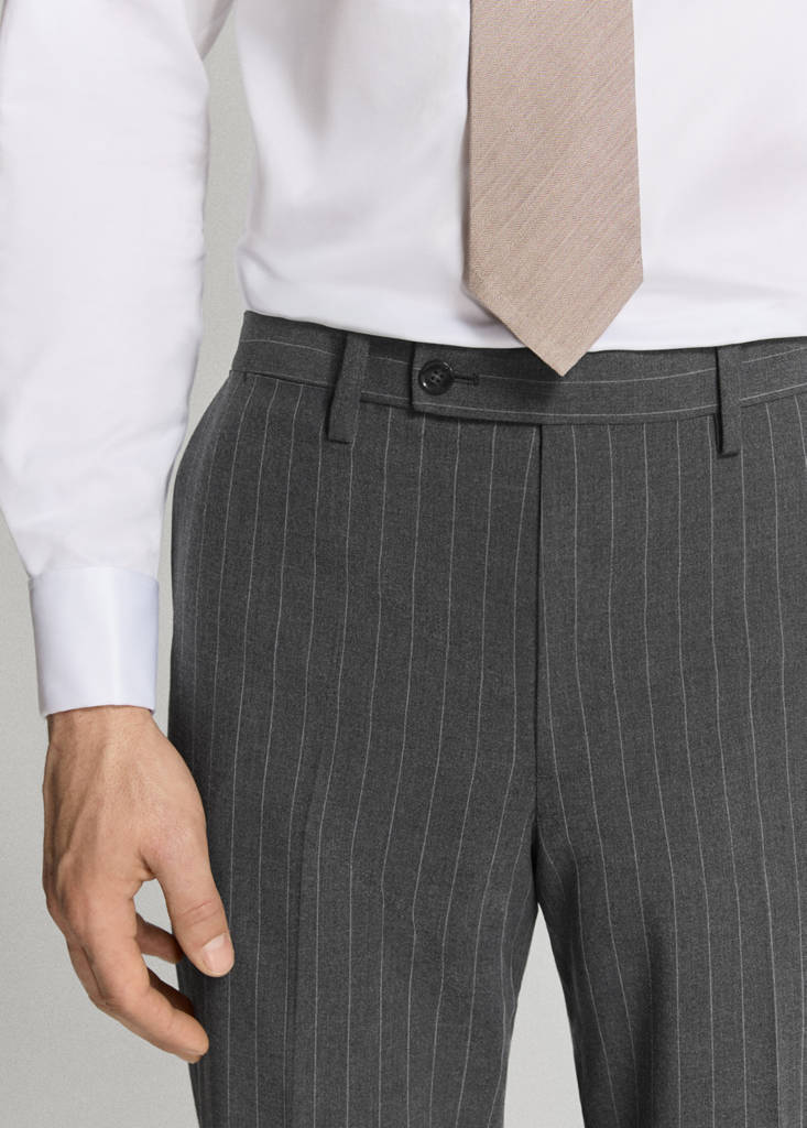 Monaco slim-fit suit trousers — Grey