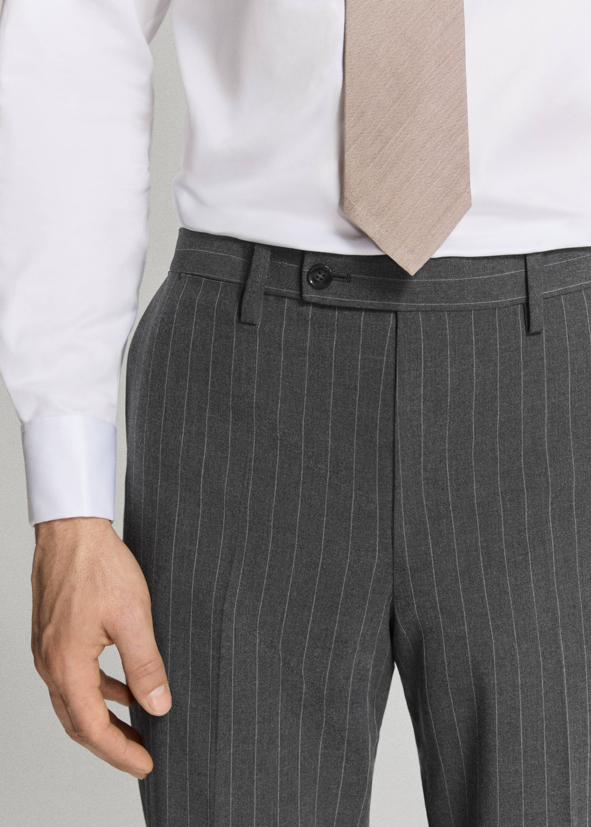 Monaco slim-fit suit trousers - Details of the article 1