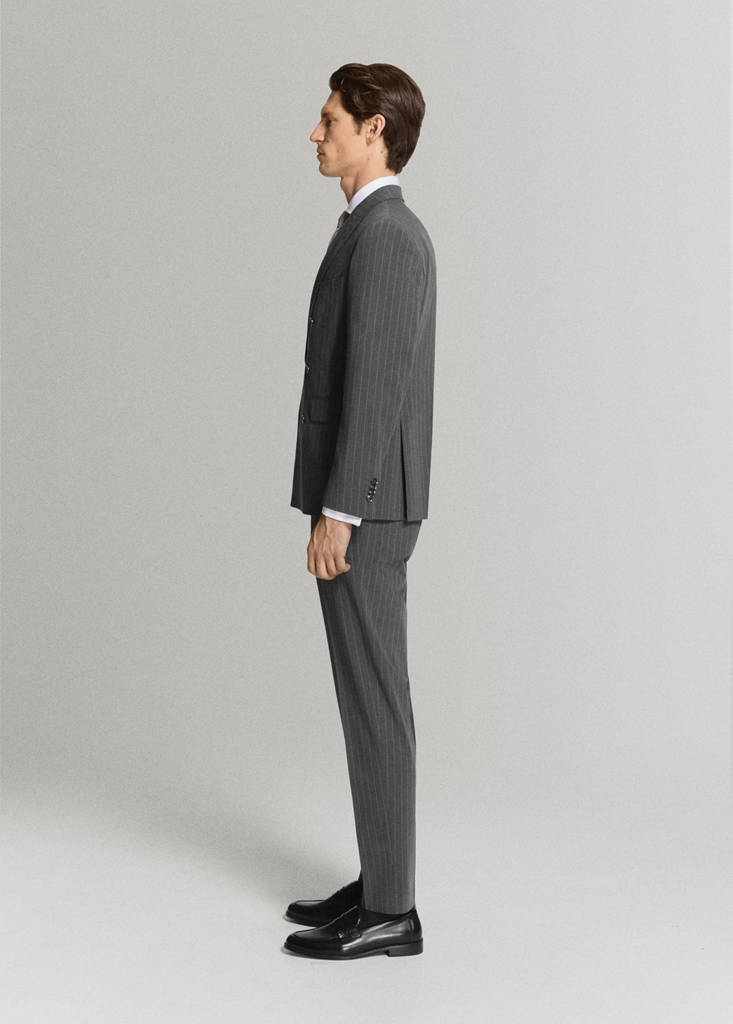Monaco slim-fit suit trousers — Grey