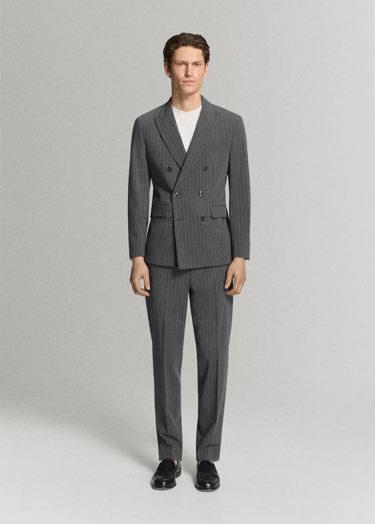 Monaco slim-fit suit trousers — Grey