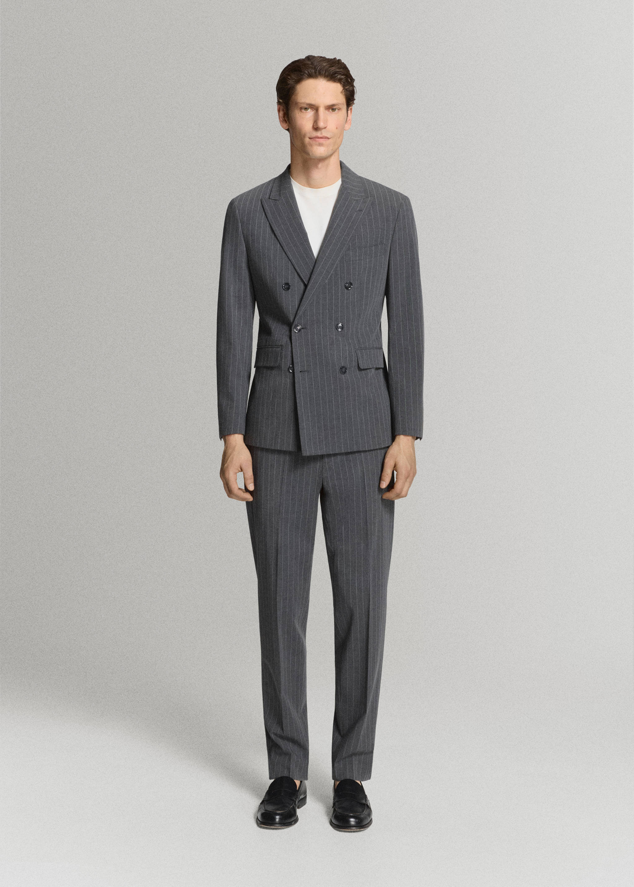 Monaco slim-fit suit trousers - General plane