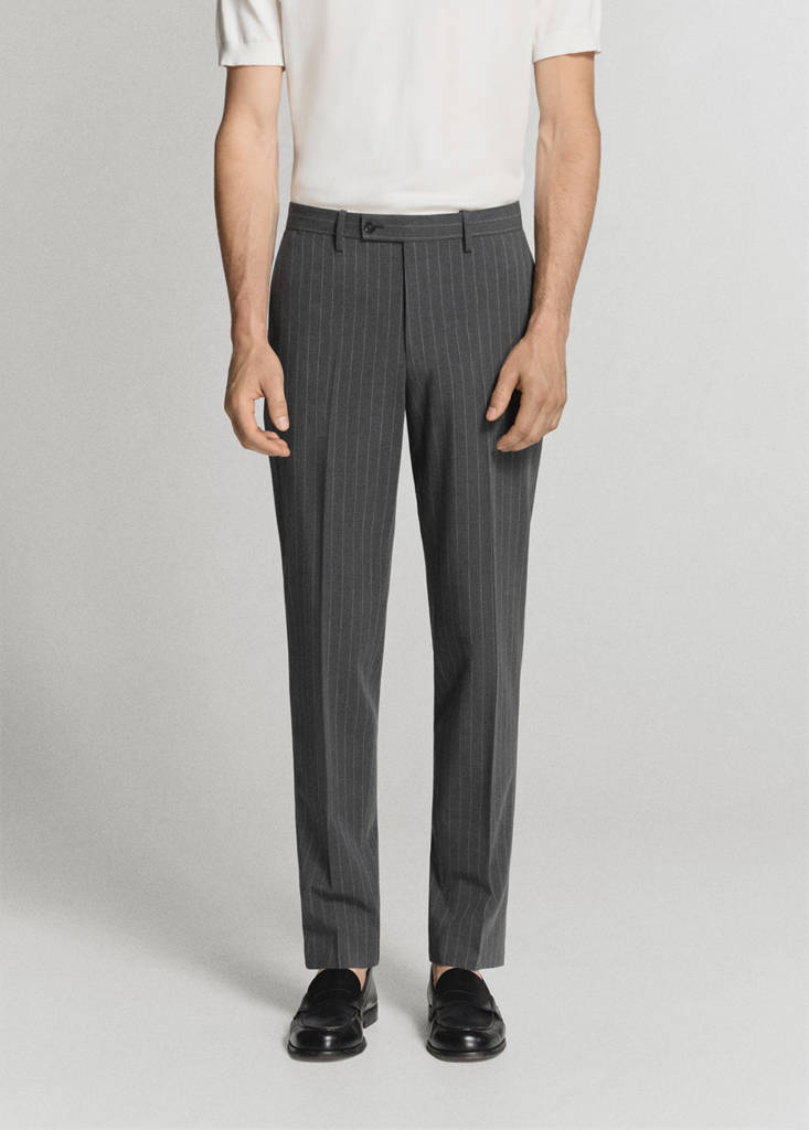 Monaco slim-fit suit trousers — Grey