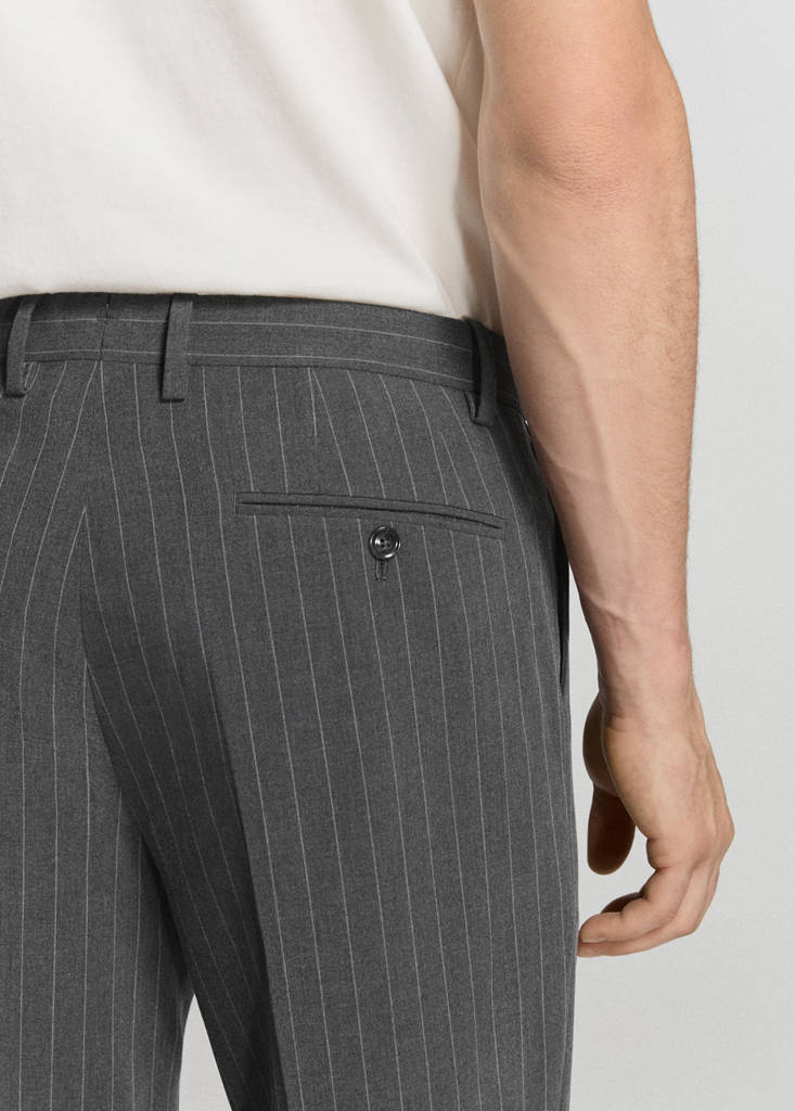 Monaco slim-fit suit trousers — Grey