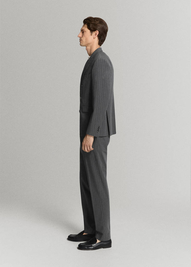 Monaco slim-fit suit trousers — Grey