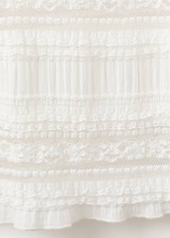 Long lace skirt — White 8