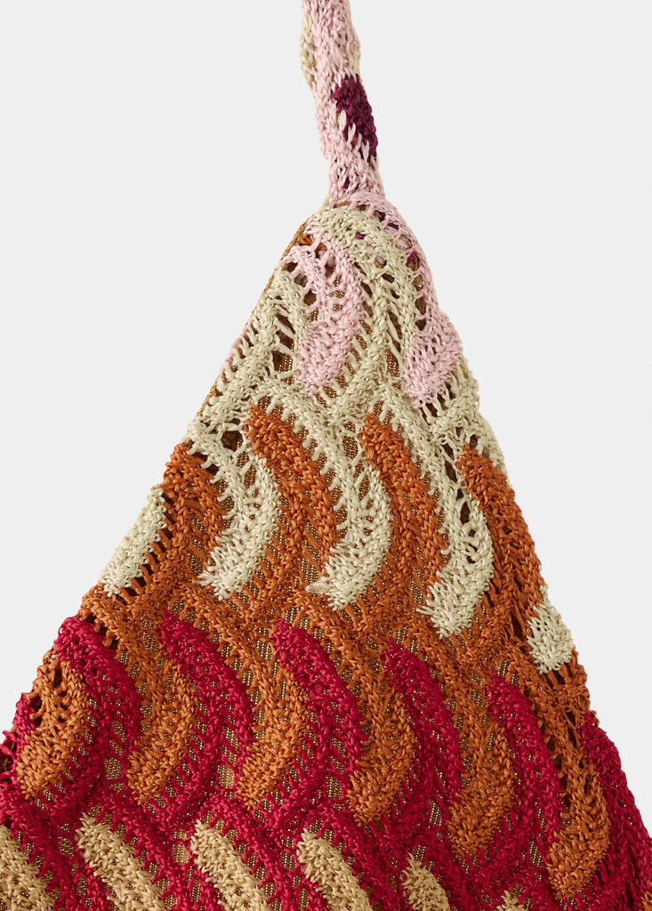 Open back crochet dress — Orange