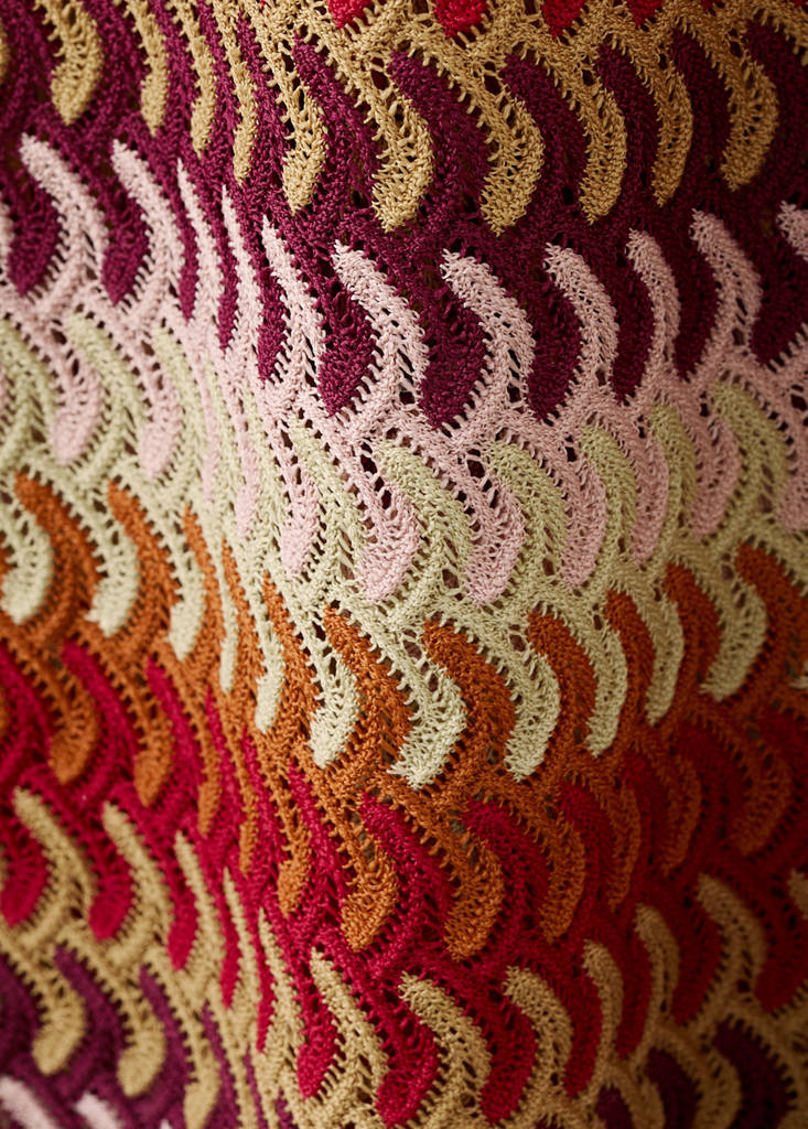 Open back crochet dress — Orange