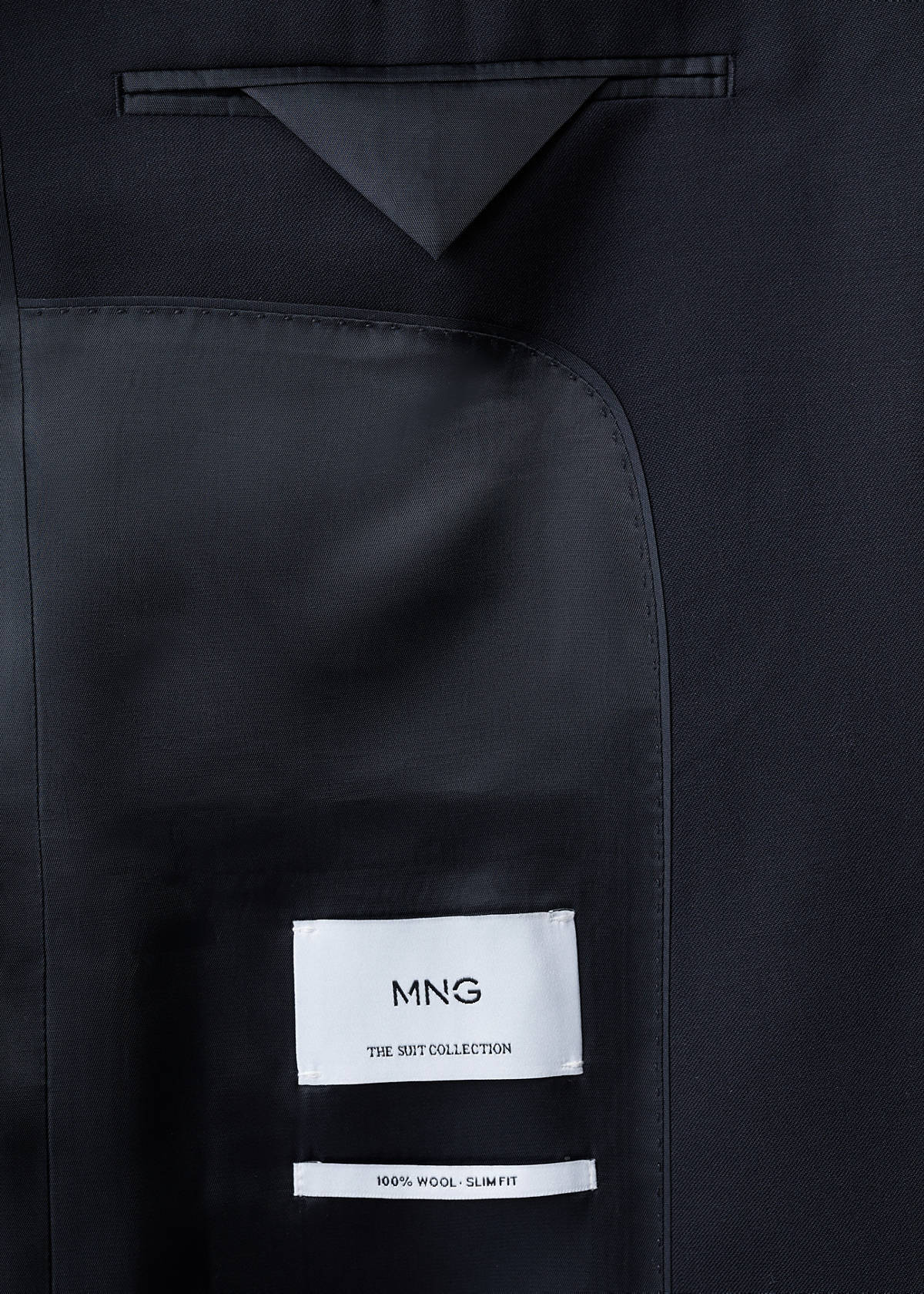 Turin suit jacket, 100% virgin wool, slim fit — Navy