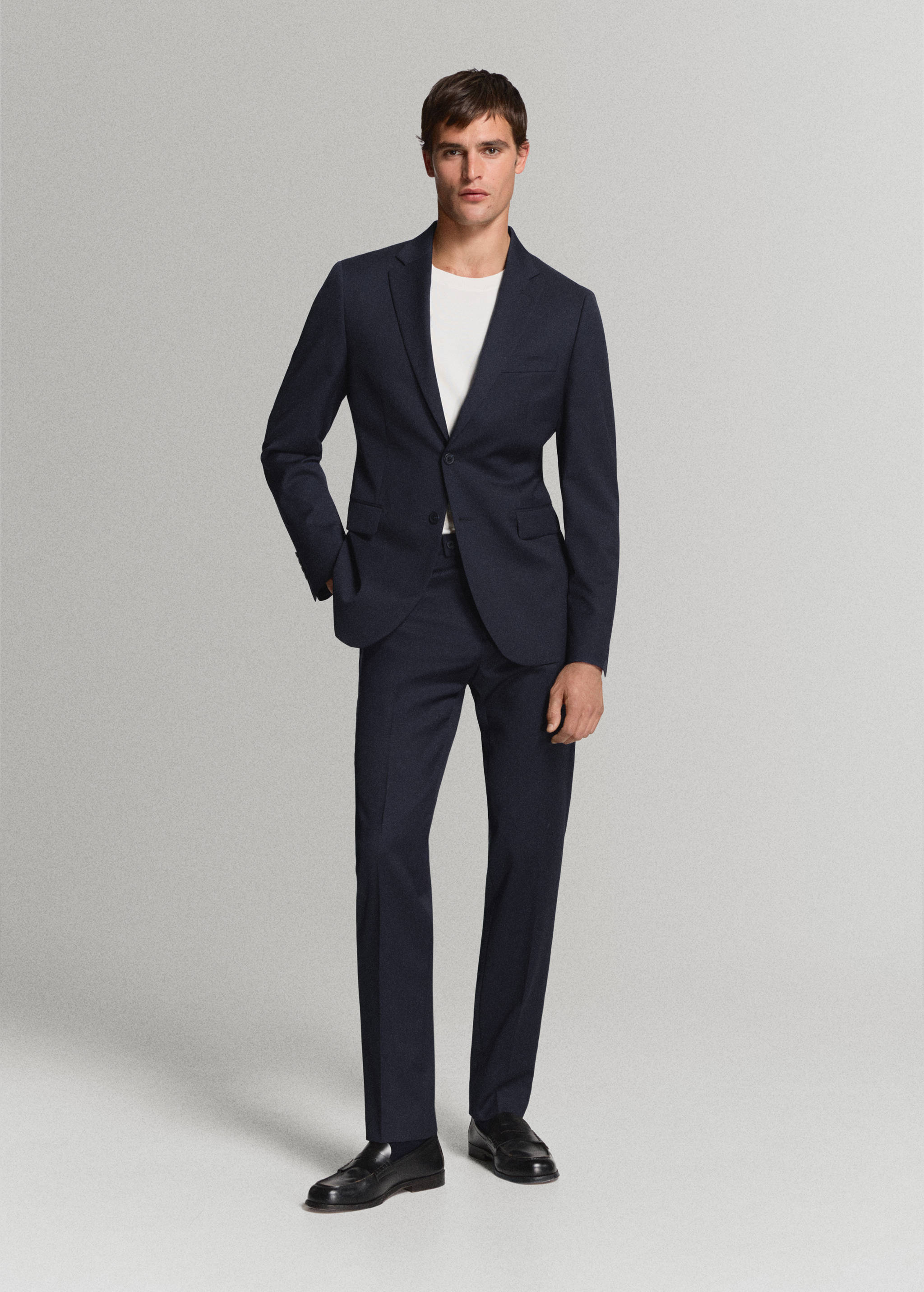Veste costume Turín 100 % laine - Plan général
