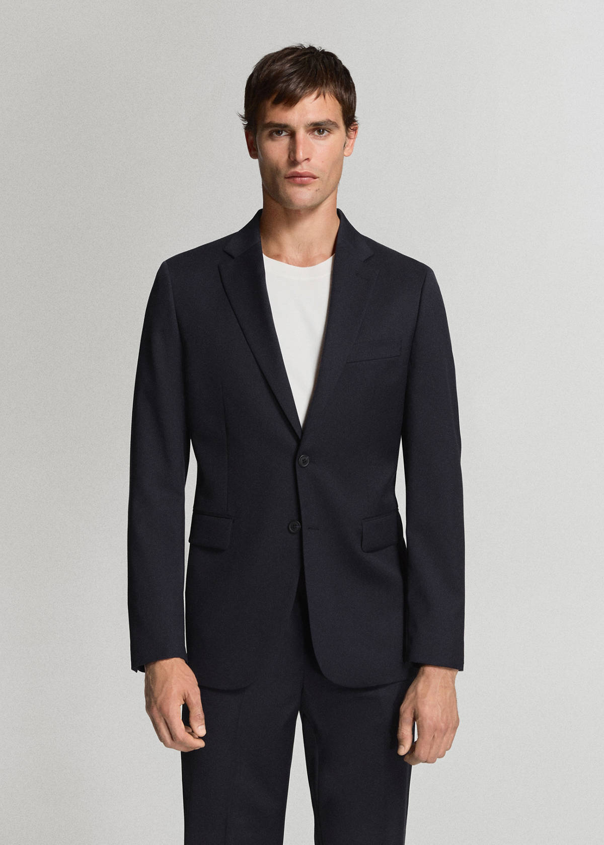 Turin suit jacket, 100% virgin wool, slim fit — Navy