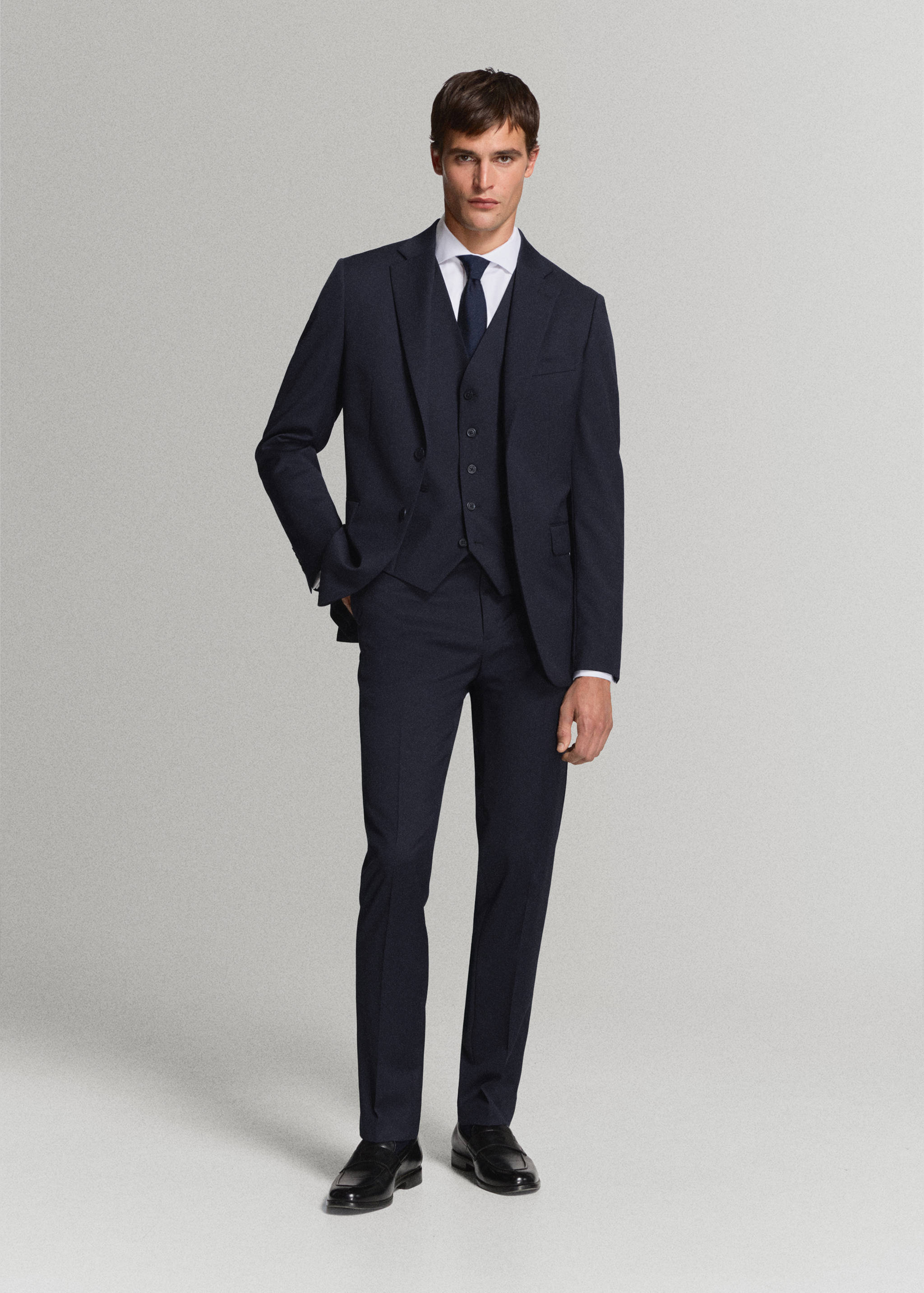 Veste costume Turín 100 % laine - Plan général