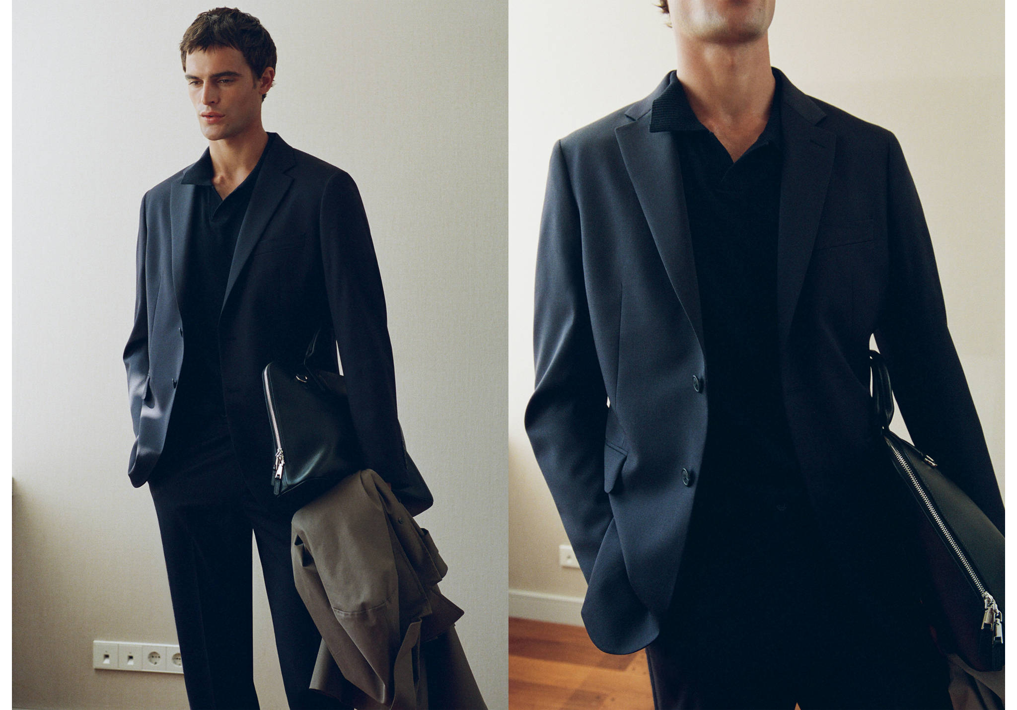 Turin 100% virgin wool suit jacket - Panoramic plane