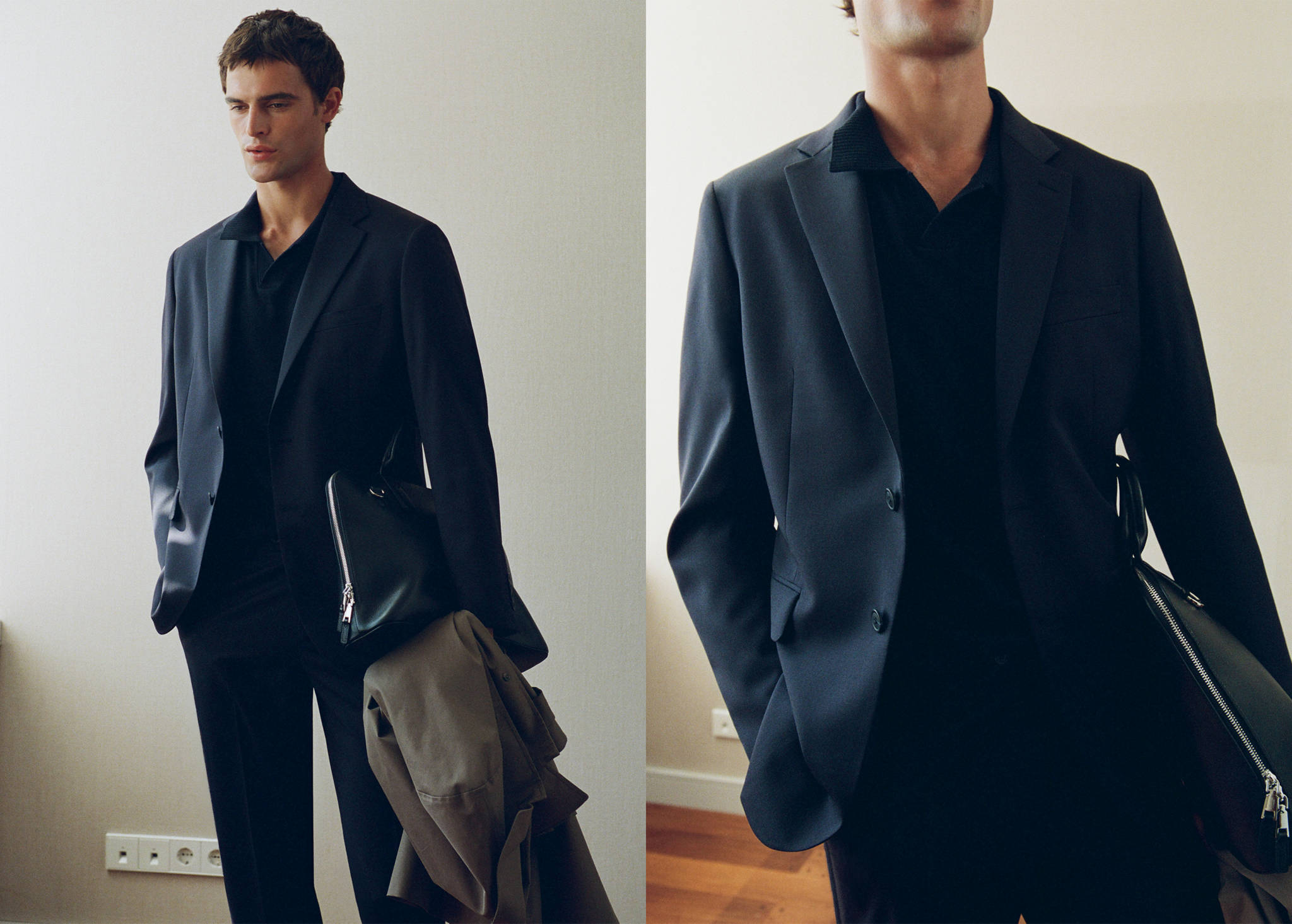 Turin 100% virgin wool suit jacket - Panoramic plane