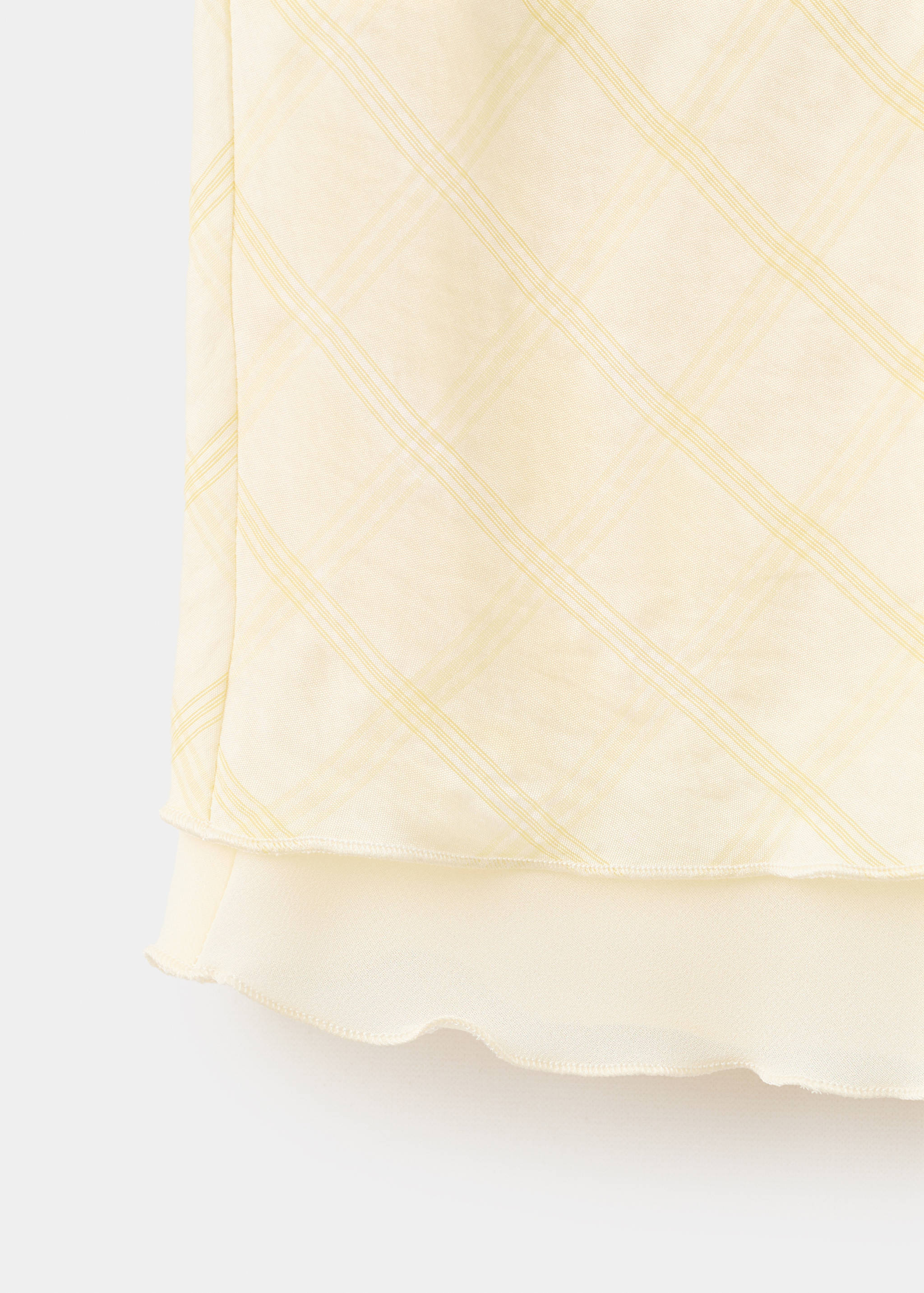 Midi skirt with layered plaid - Details of the article 8