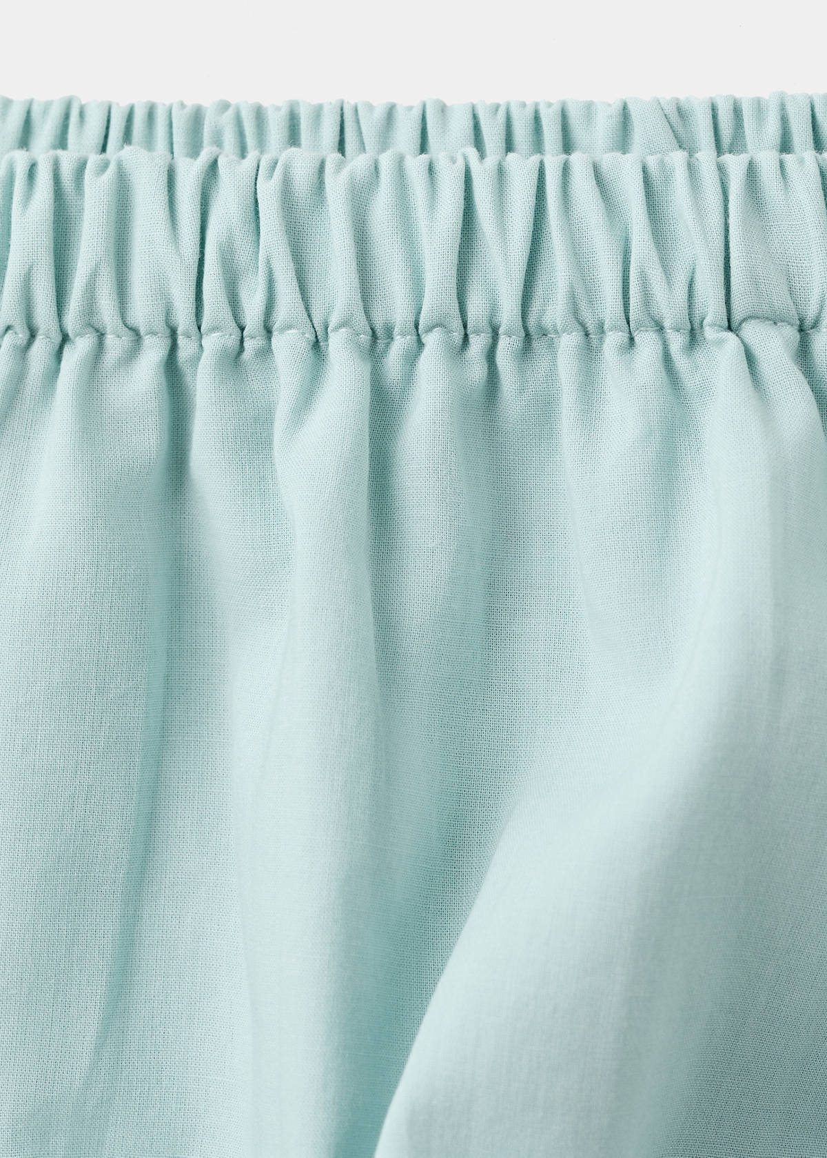 Dress and frog with embroidered details — Aqua Green