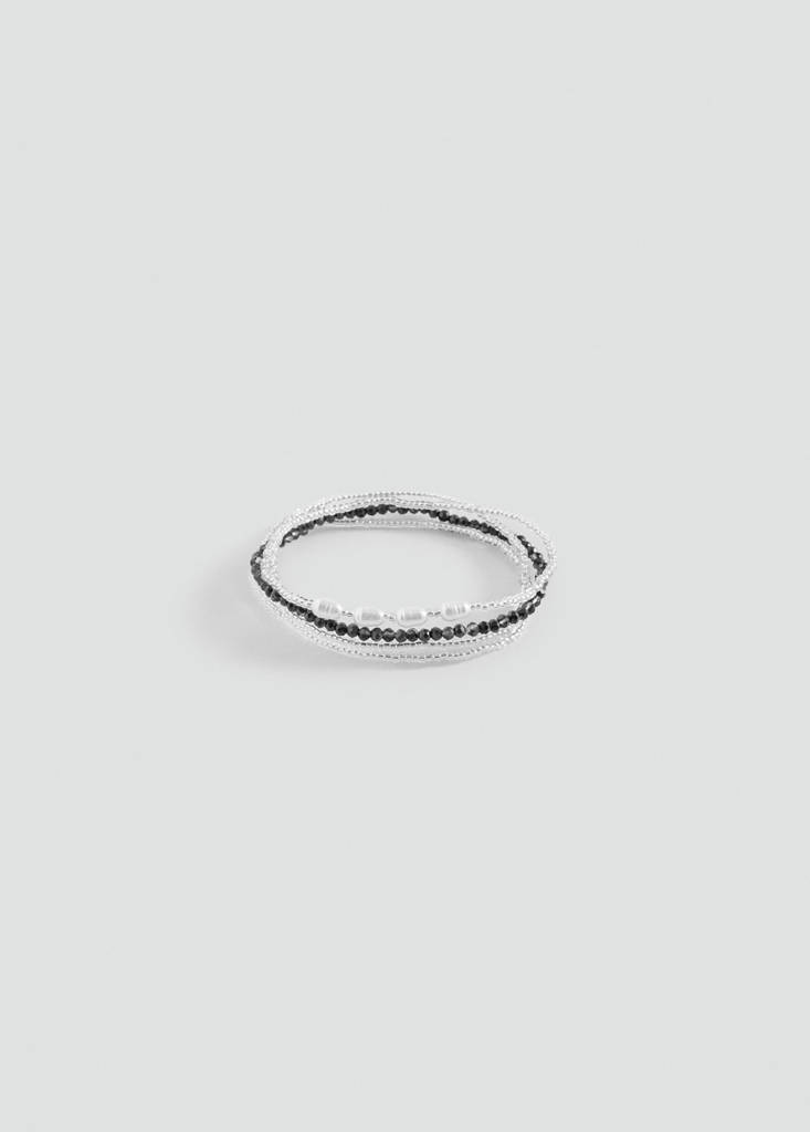 Set of 4 combined bracelets — Silver