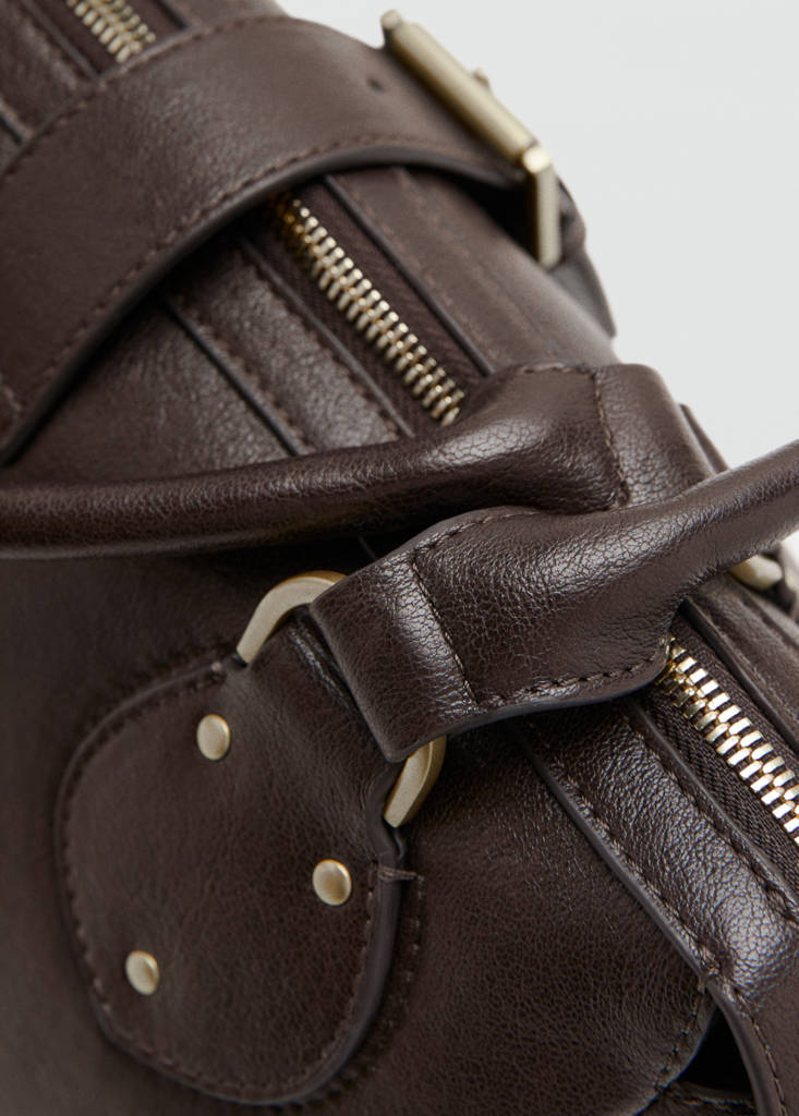 Large bowling bag buckle — Chocolate