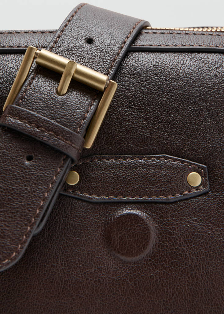 Large bowling bag buckle — Chocolate