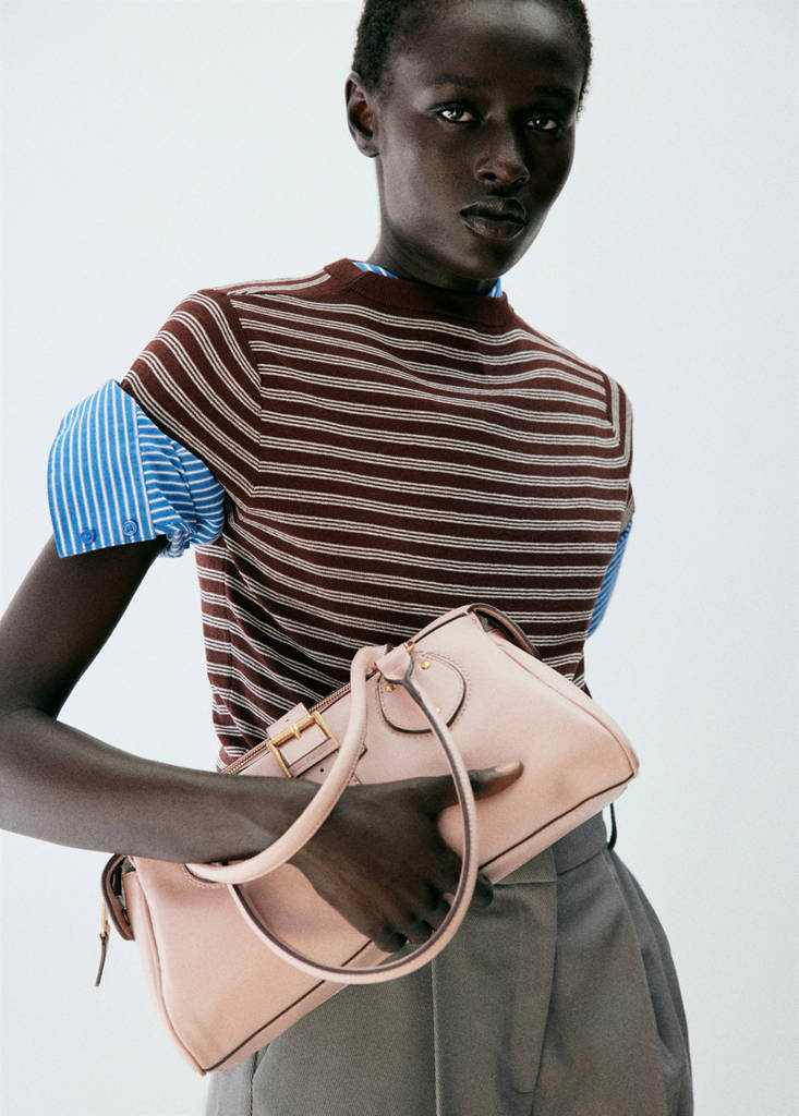 Large bowling bag buckle — Nude