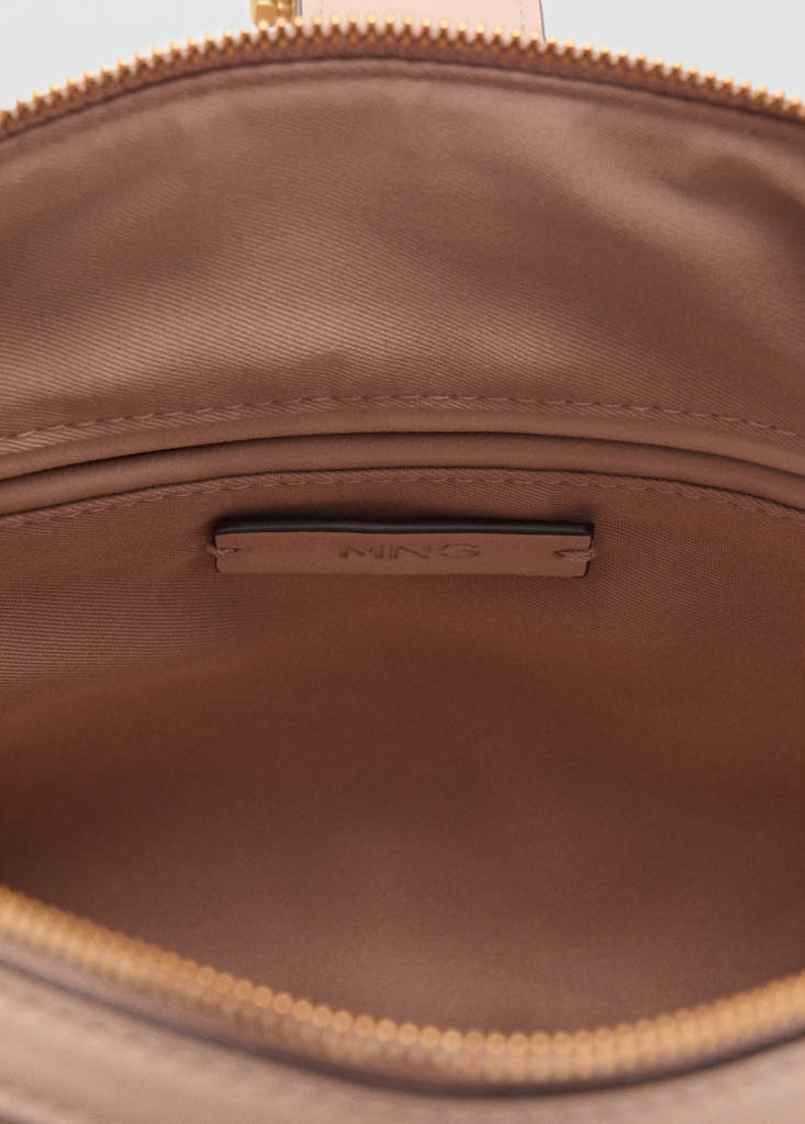 Large bowling bag buckle — Nude