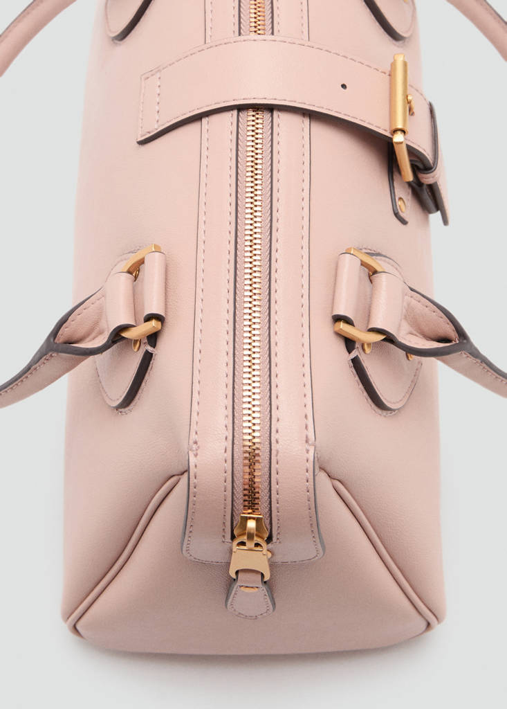 Large bowling bag buckle — Nude