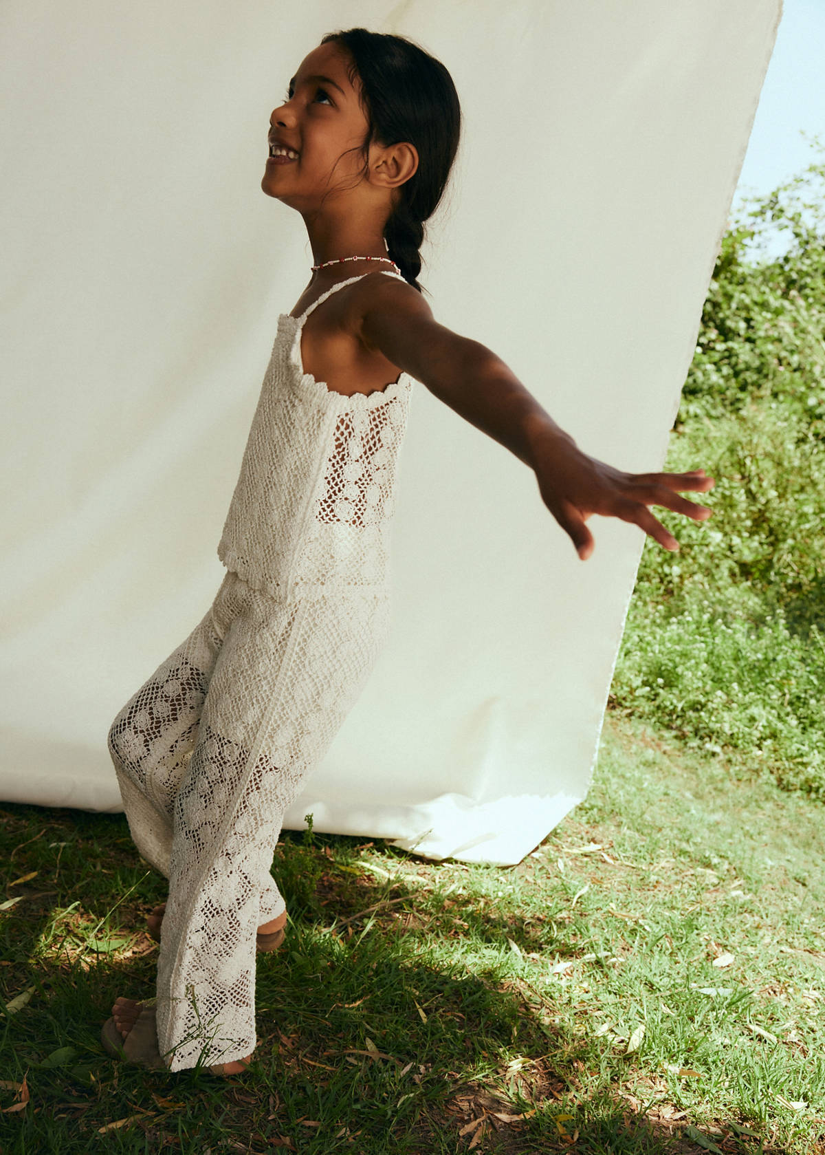 Crochet top — Beige