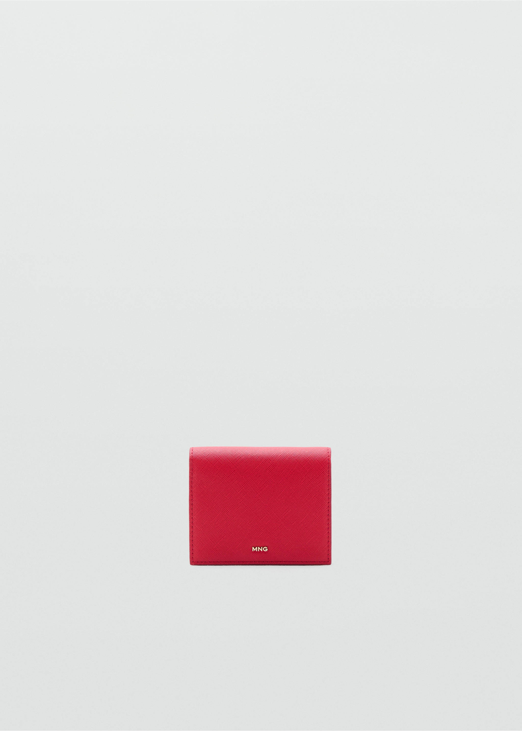 Small wallet with Saffiano effect - Article without model, Red. Ref: 37051427-00.