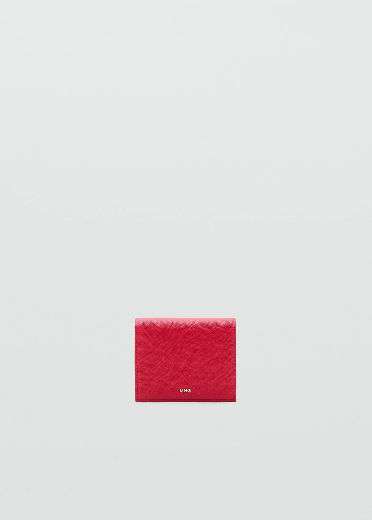 Small wallet with Saffiano effect — Red