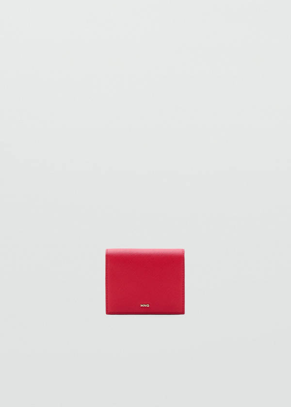 Small wallet with Saffiano effect — Red