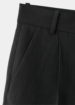 Straight mid-rise bermuda shorts — Black 6