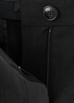 Straight mid-rise bermuda shorts — Black 7