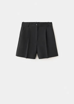 Straight mid-rise bermuda shorts — Black 5