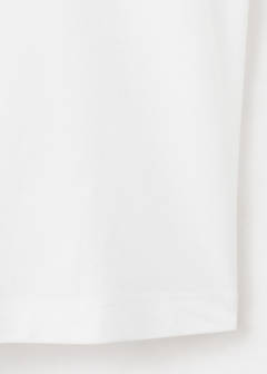 Slim fit cotton piqué blend polo — White 7