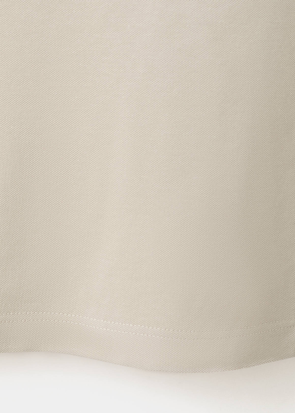 Slim fit cotton piqué blend polo — Ivory White