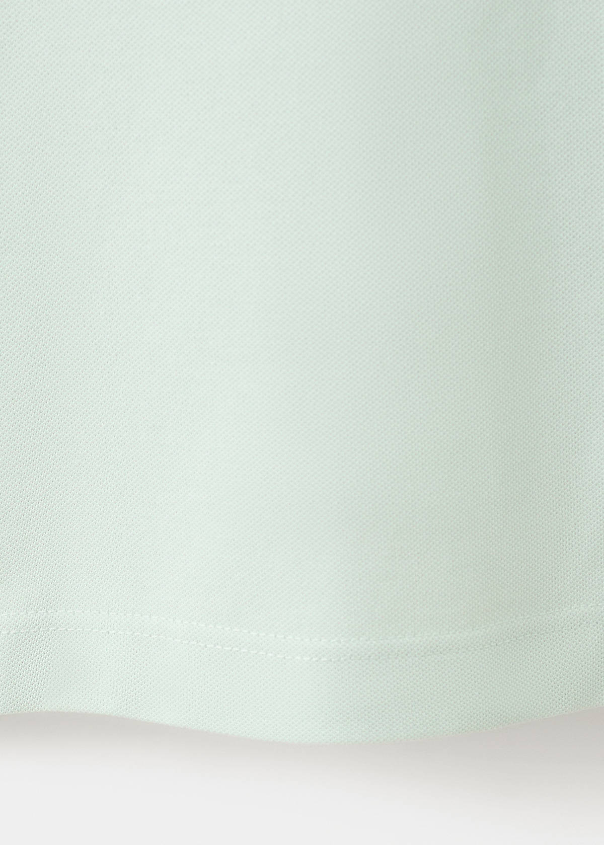 Slim fit cotton piqué blend polo — Pastel Green