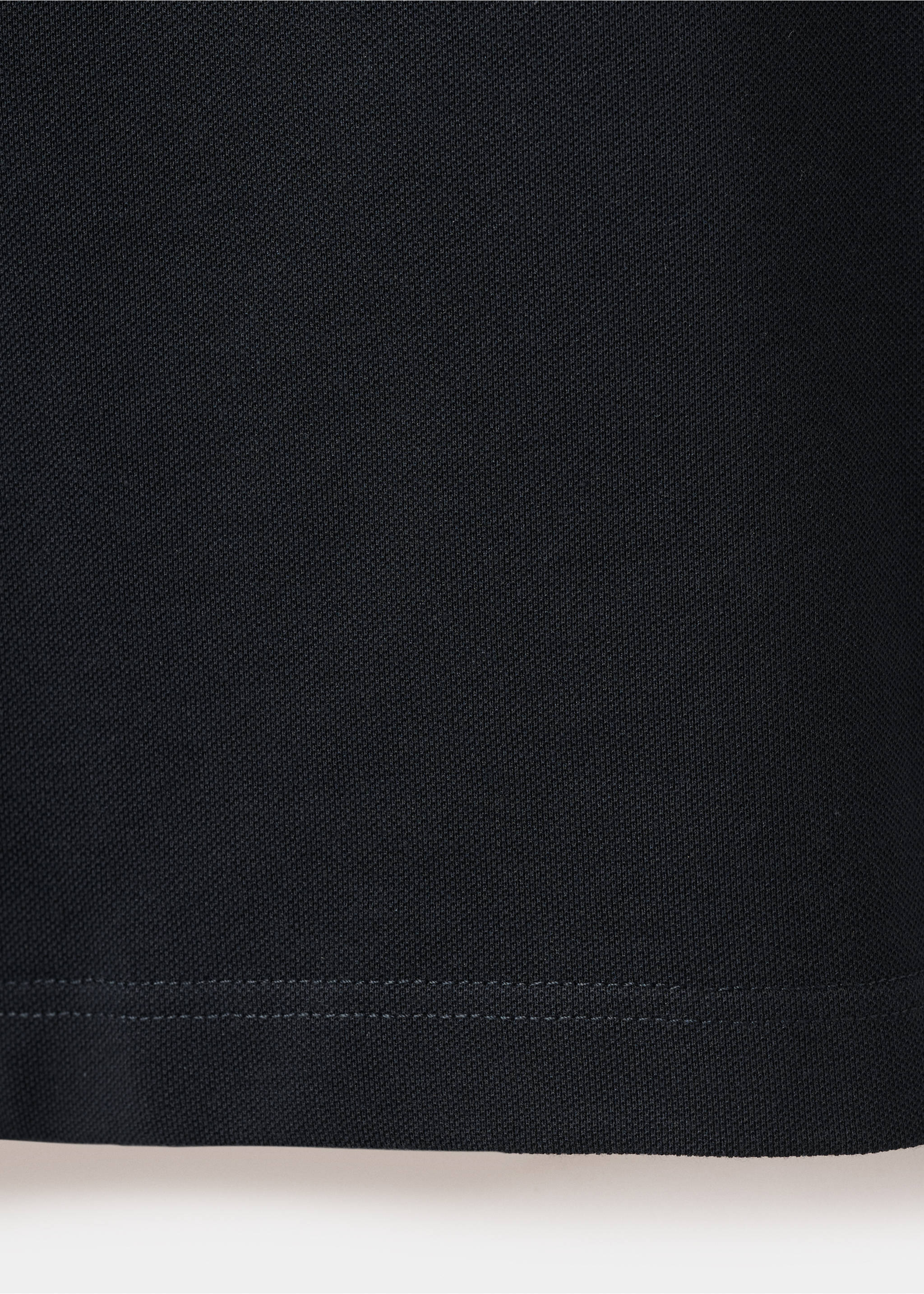 Slim-fit cotton-piqué polo shirt - Details of the article 0, Navy. Ref: 37051434-00.