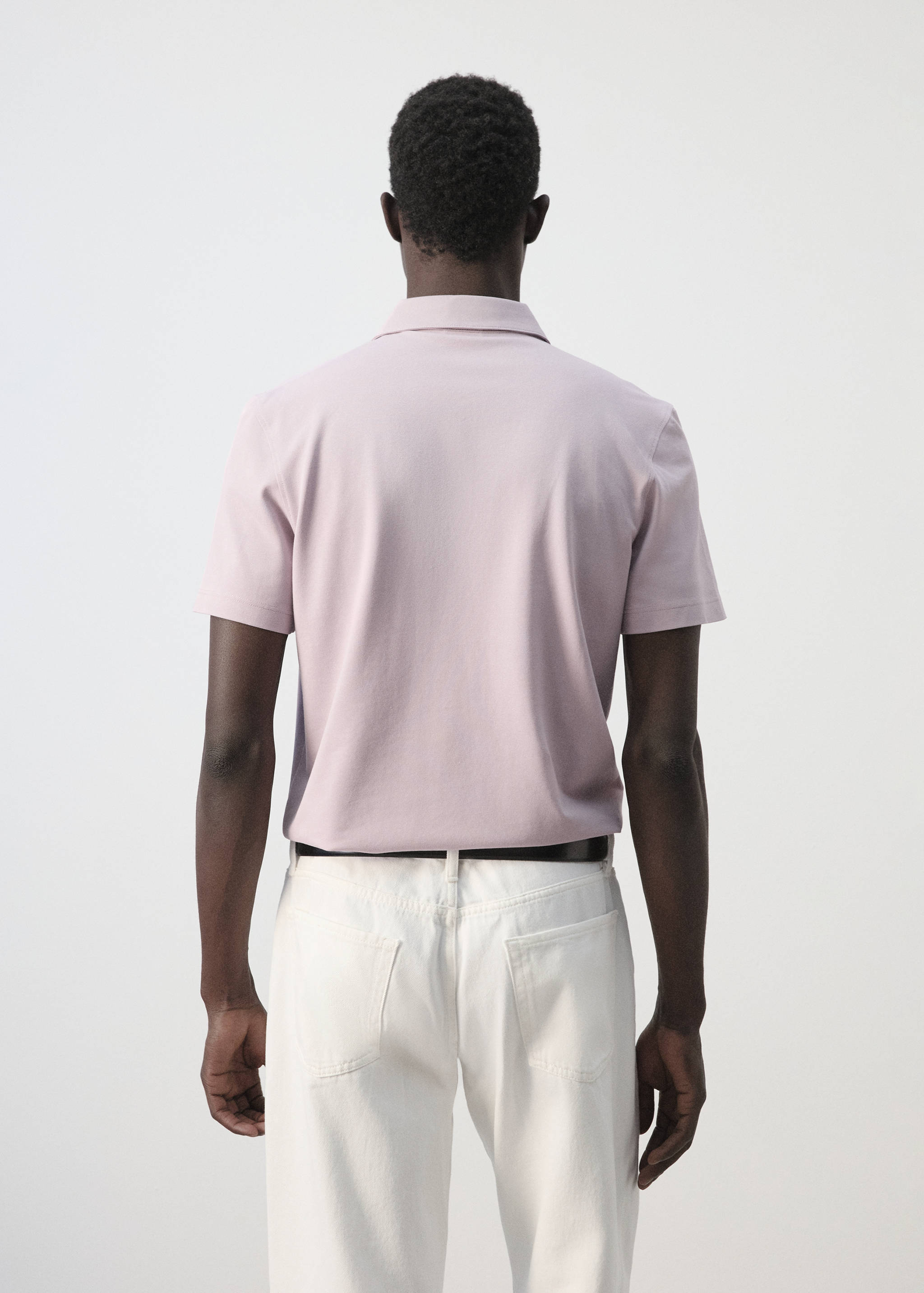 Polo slim fit cotó piqué - Revers de l'article