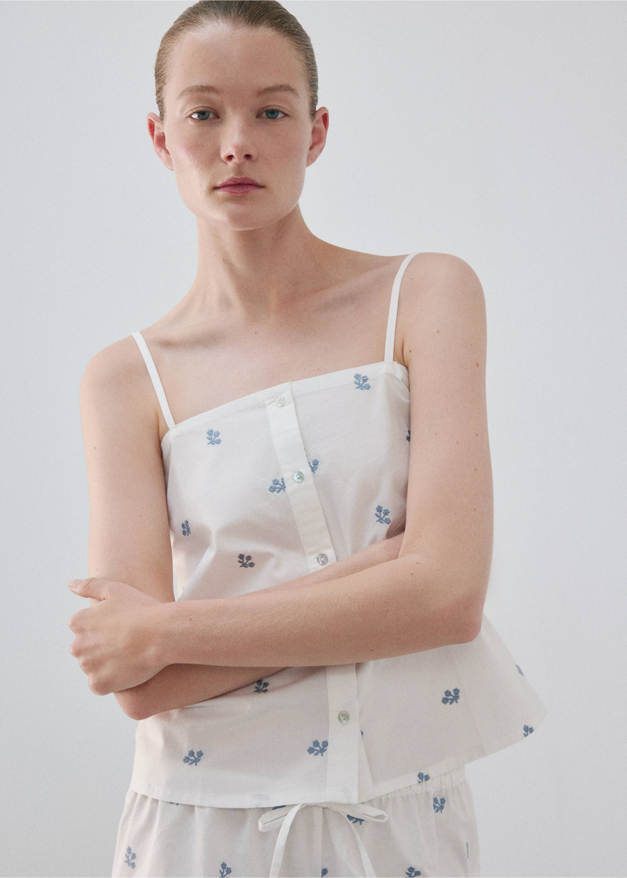 Pyjamas fiorin - Details of the article 1, White. Ref: 37051438-00.