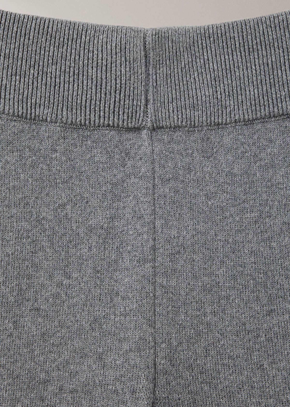 Straight-leg trousers, 100% cotton, soft feel — Grey