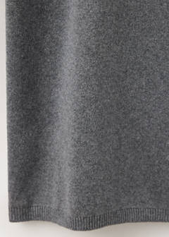 Straight-leg trousers, 100% cotton, soft feel — Grey 7