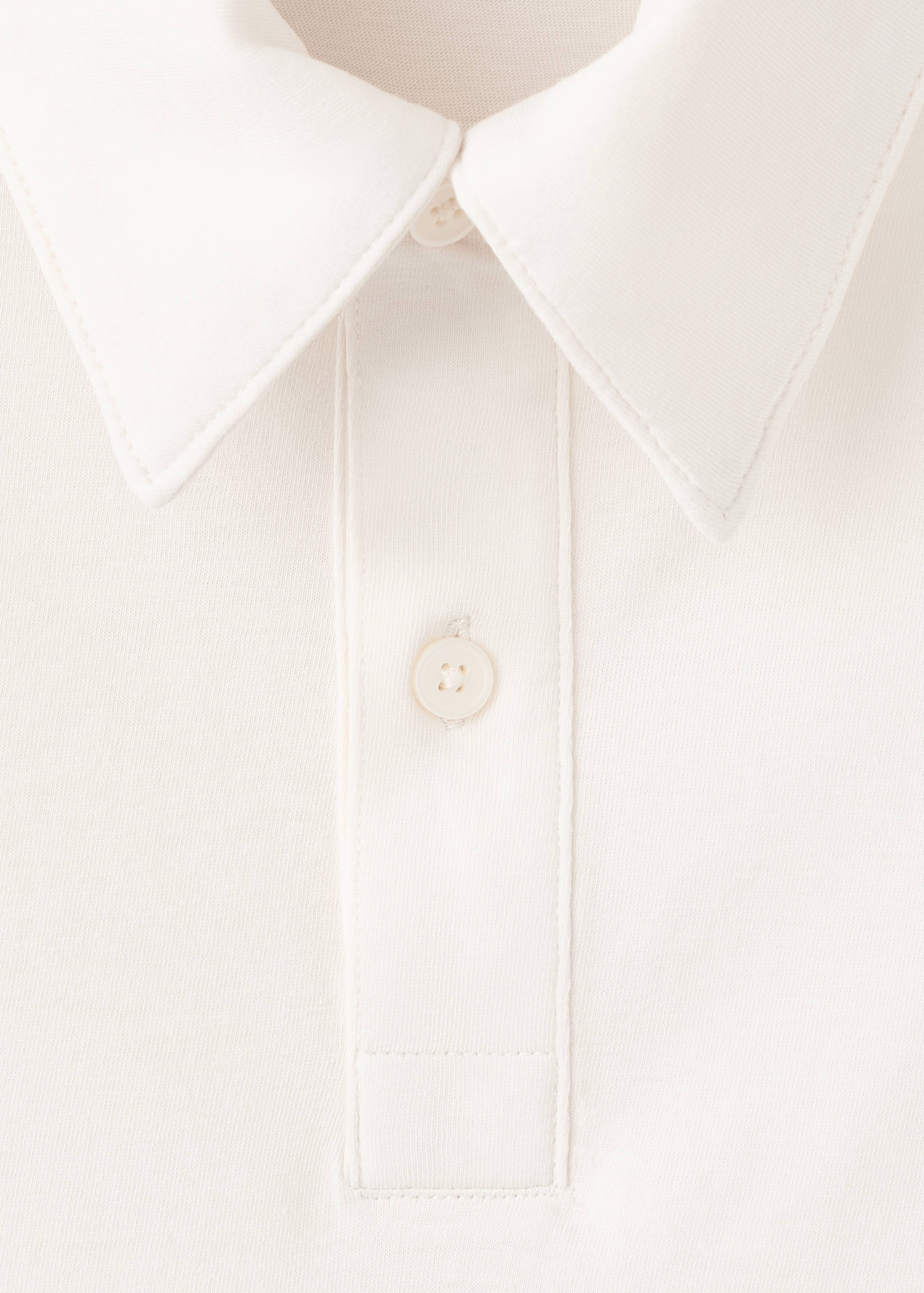 Plain 100% cotton polo - Details of the article 8