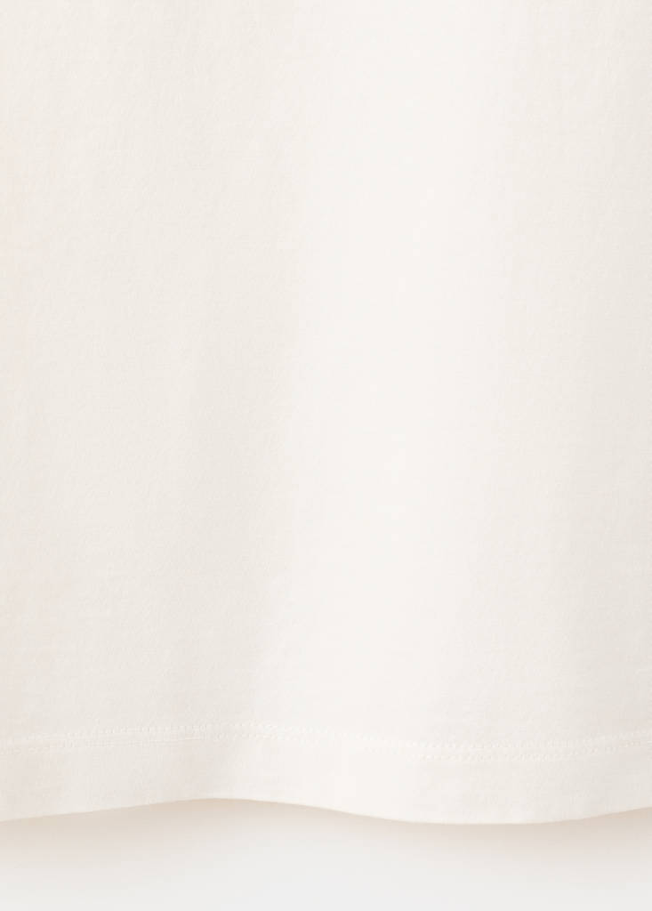 Plain 100% cotton polo — Ecru