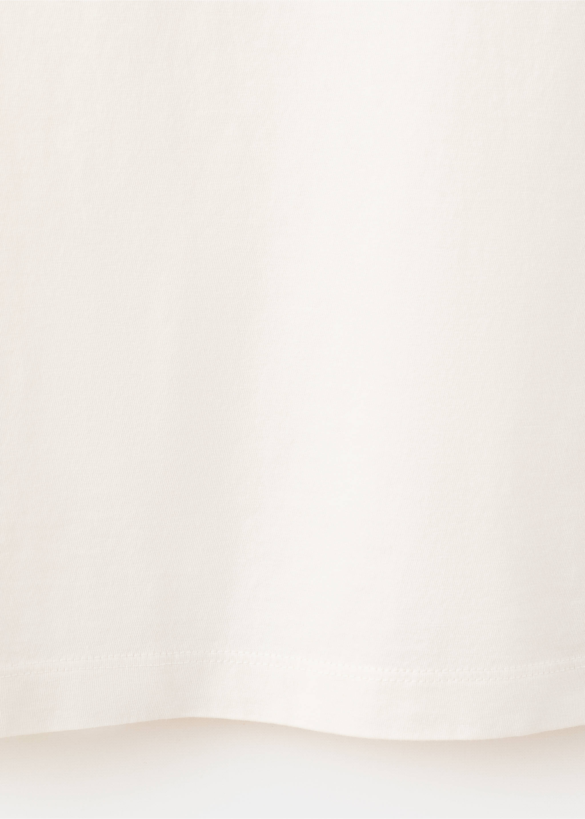 Solid 100% cotton polo - Details of the article 0, Ecru. Ref: 37051440-00.
