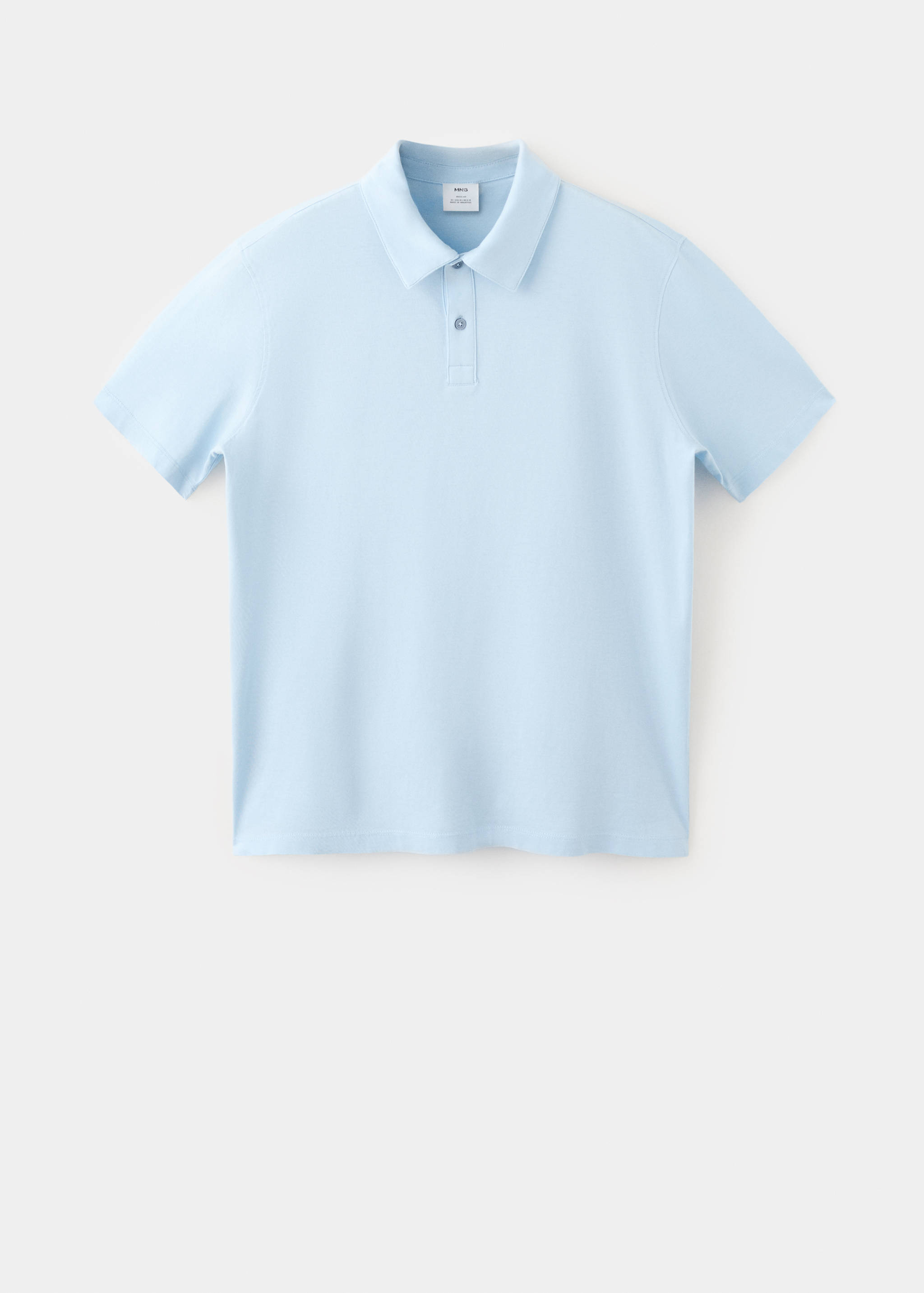 Plain 100% cotton polo - Article without model