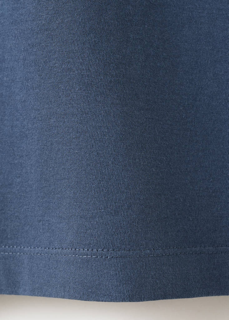 Plain 100% cotton polo — Navy