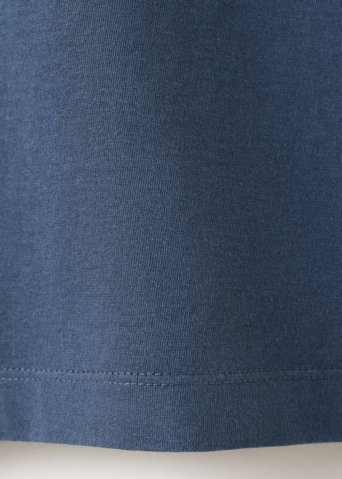 Plain 100% cotton polo — Navy