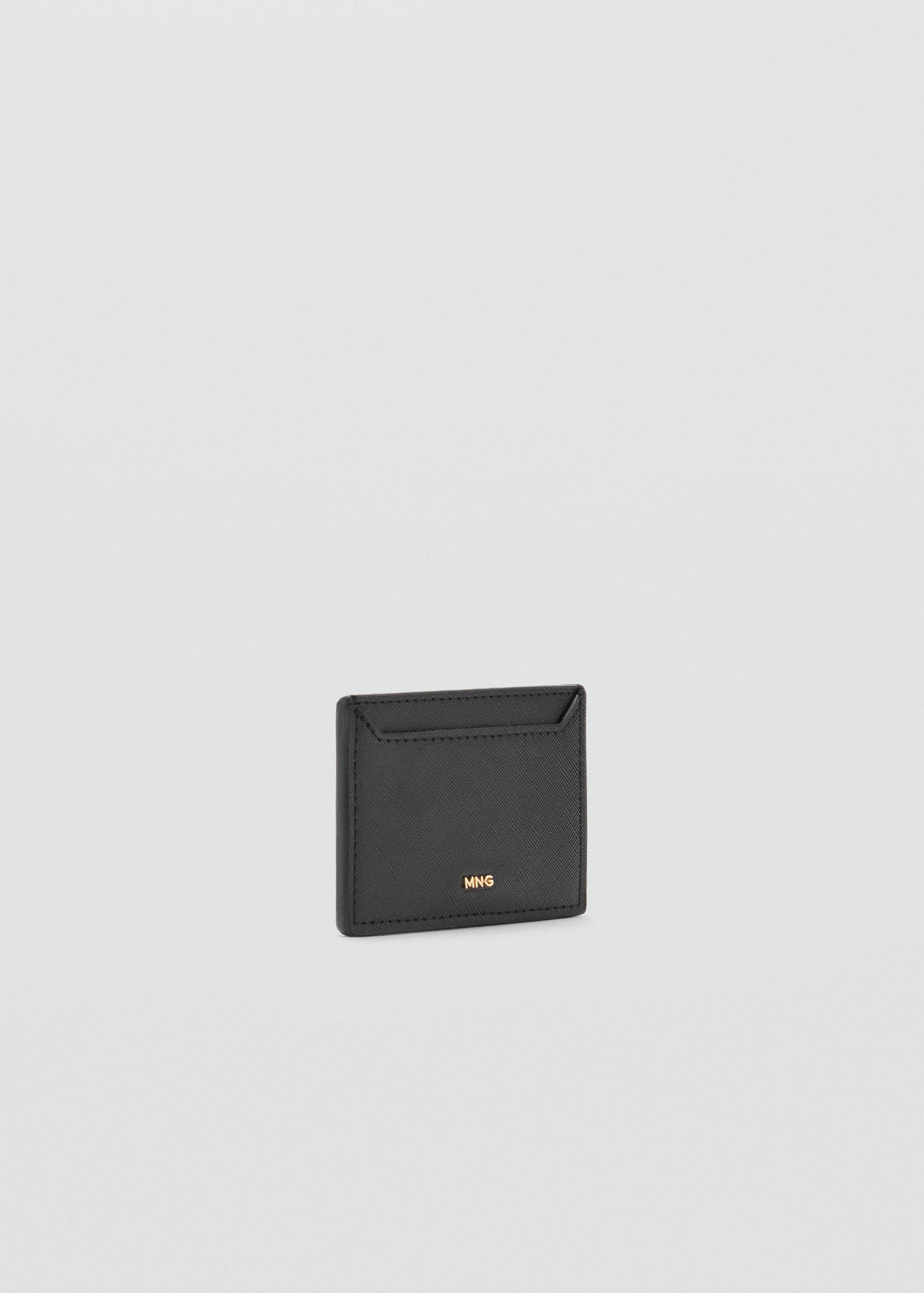Porte-cartes effet saffiano - Plan moyen