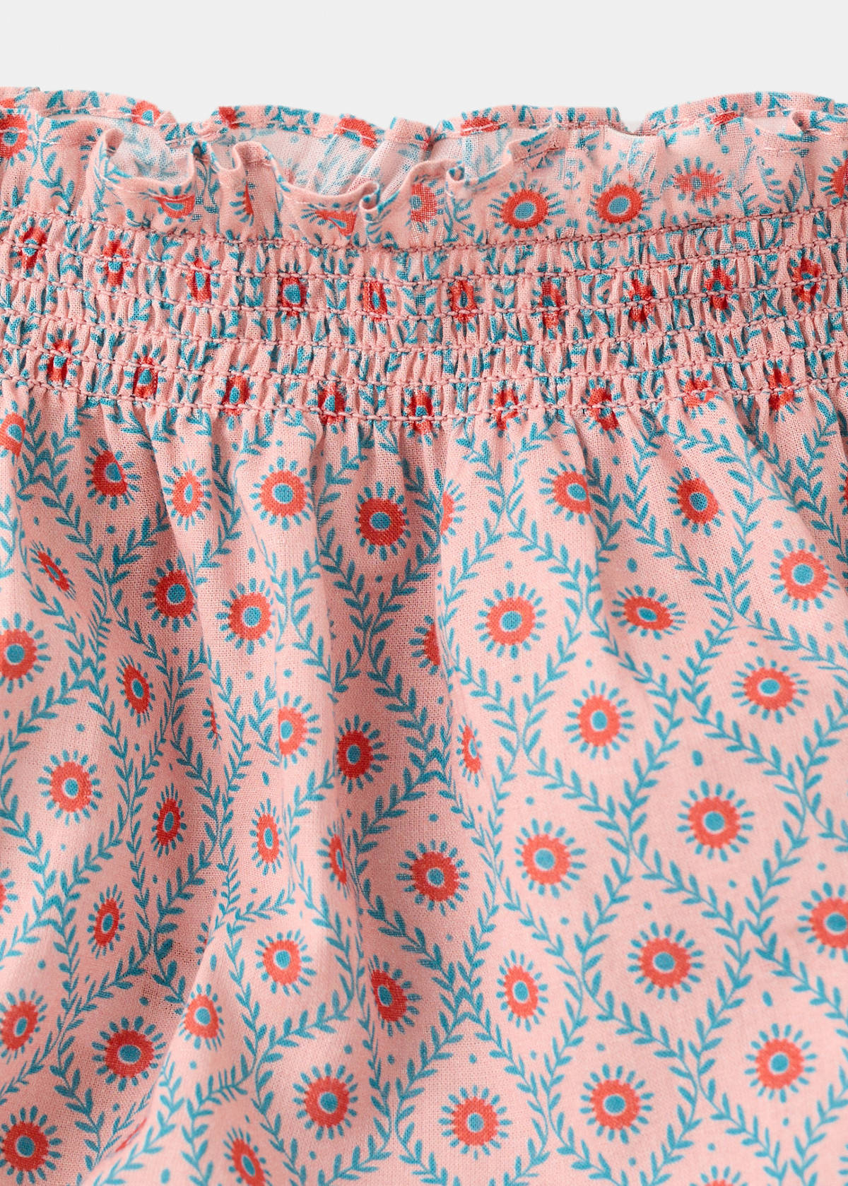 Printed dress and nappy cover — Pink