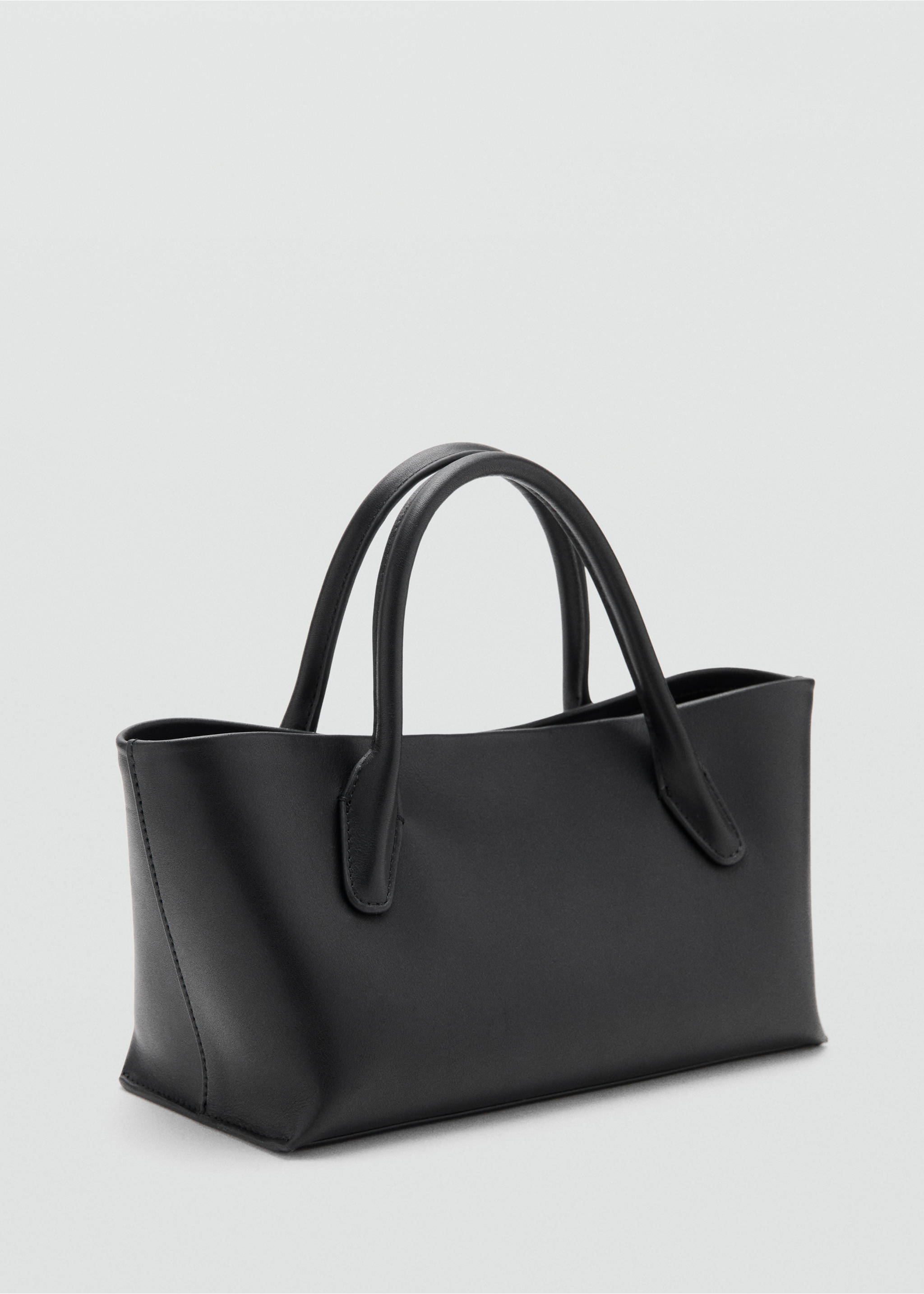 Leather handbag - Medium plane, Black. Ref: 37051448-00.