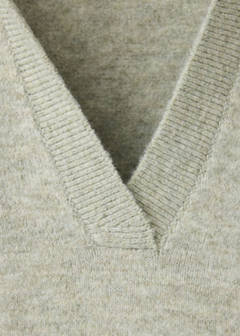 Knitted polo-neck sweater — Beige 8